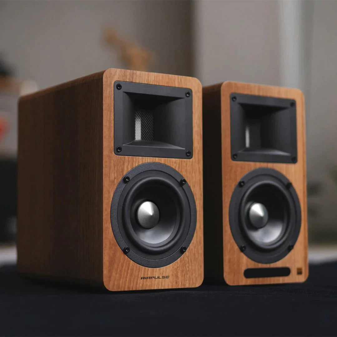 Pro-Ject E1 Phono Turntable + Airpulse A80 Active Bluetooth Speakers - K&B Audio