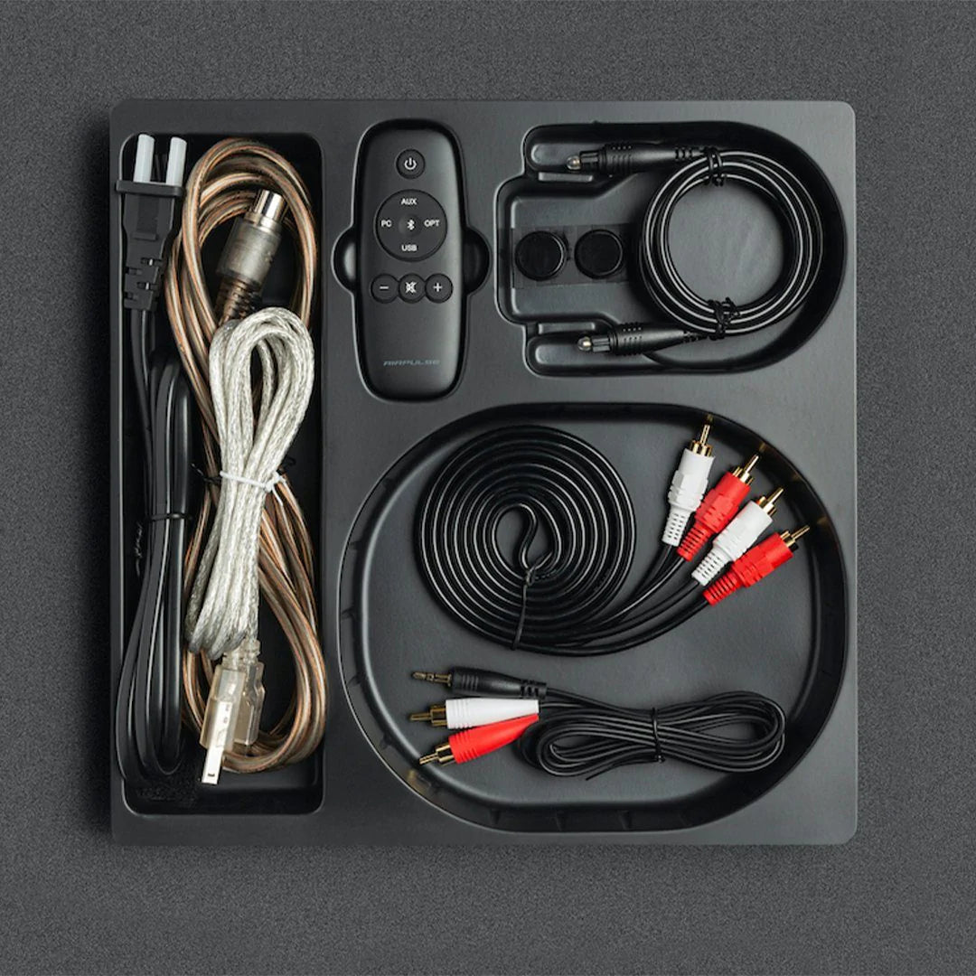 Teac TN-400BT-X Bluetooth Turntable + Airpulse A80 Active Bluetooth Speakers - K&B Audio