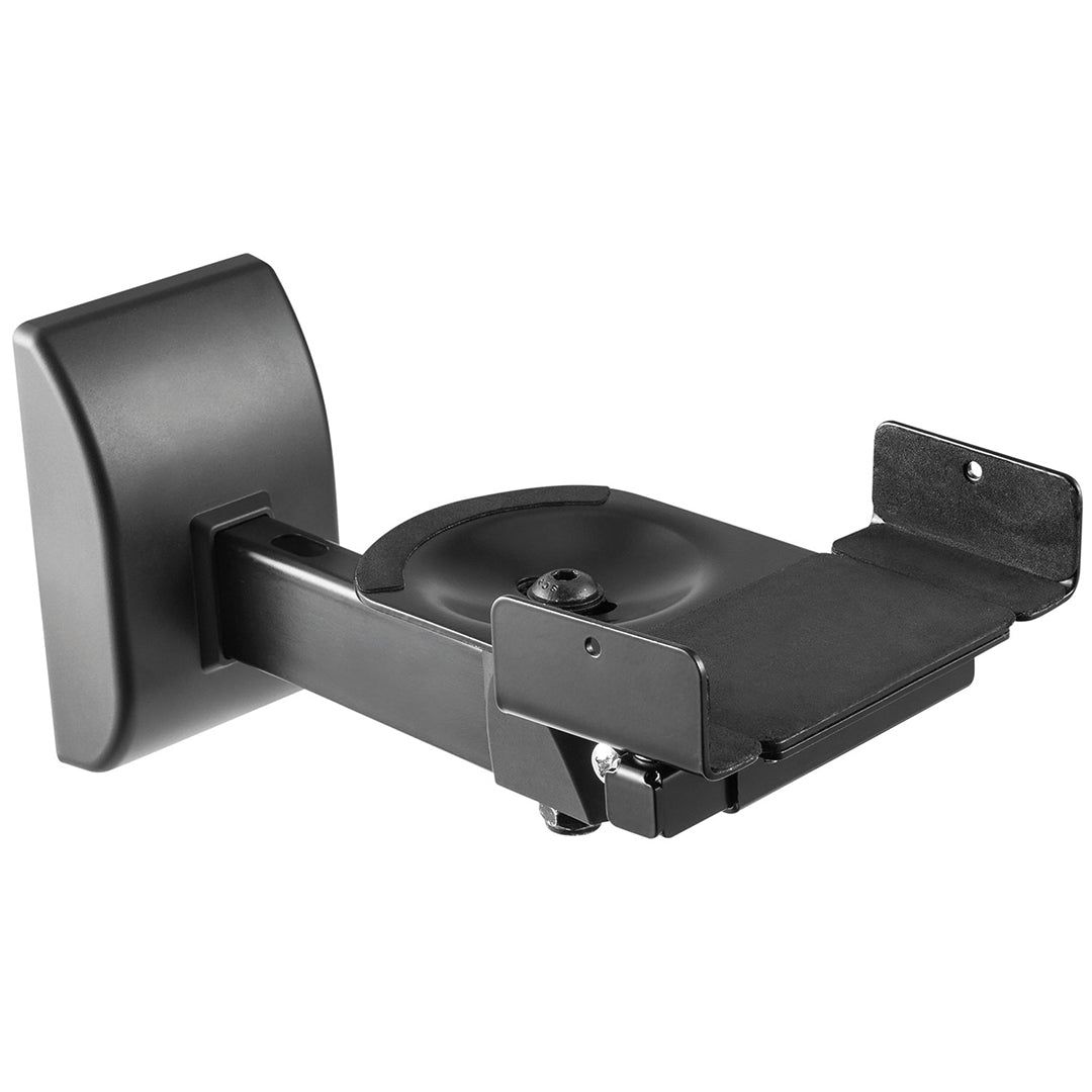 Universal Bookshelf Speaker Wall Mounts - Black (Pair) - K&B Audio