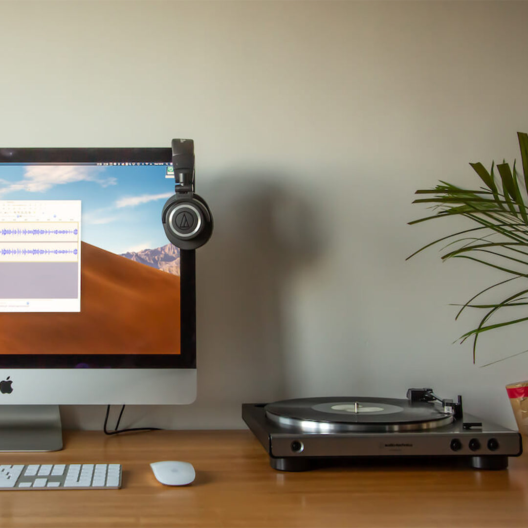 Audio-Technica LP60X Turntable + Edifier R1700BTs Active Bluetooth Speakers - K&B Audio