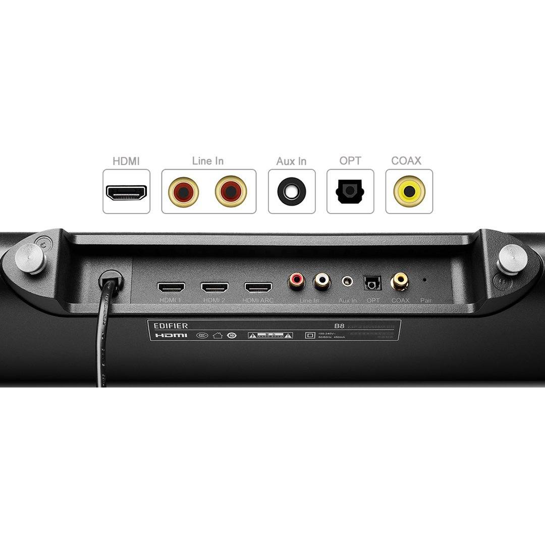 Edifier B8 154W TV Soundbar with Wireless Subwoofer - K&B Audio