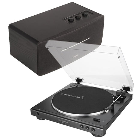 Edifier D12 & Audio-Technica LP60XBT Bluetooth Turntable with Speakers - K&B Audio