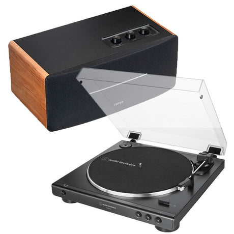 Edifier D12 & Audio-Technica LP60XBT Bluetooth Turntable with Speakers - K&B Audio