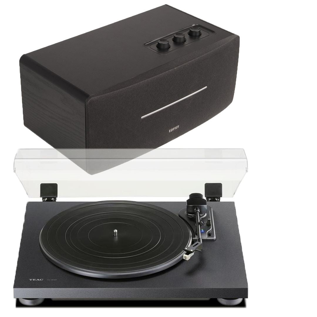 Teac TN-180BT Bluetooth Turntable + Edifier D12 Active Bluetooth Speakers - K&B Audio