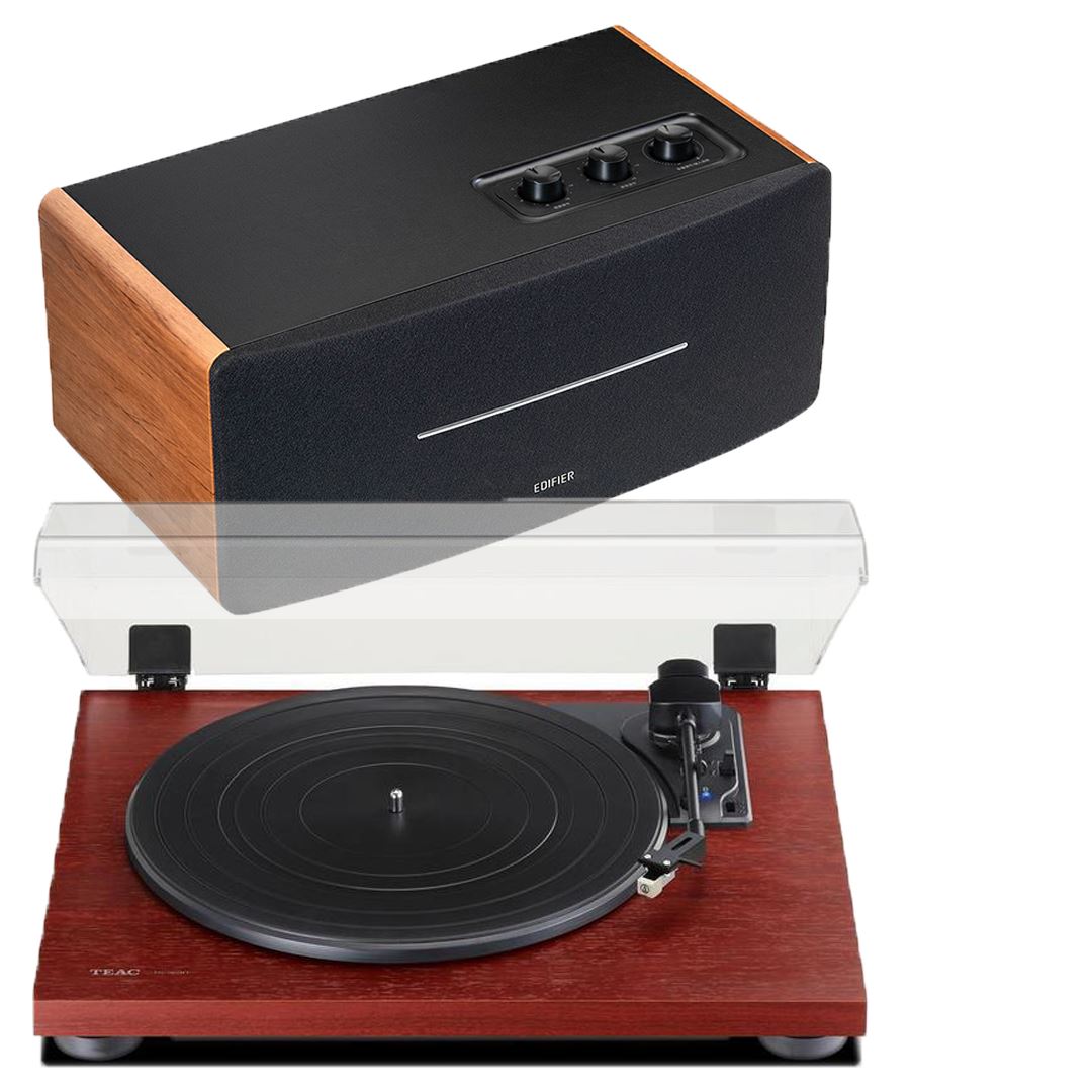 Teac TN-180BT Bluetooth Turntable + Edifier D12 Active Bluetooth Speakers - K&B Audio
