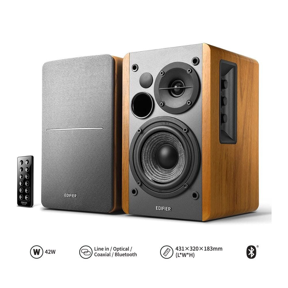 Edifier R1280DB Active Bookshelf Speakers with Bluetooth - K&B Audio