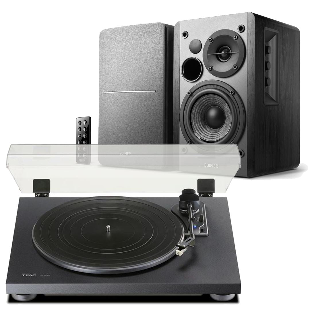 Teac TN-180BT Bluetooth Turntable + Edifier R1280DB Active Bluetooth Speakers - K&B Audio