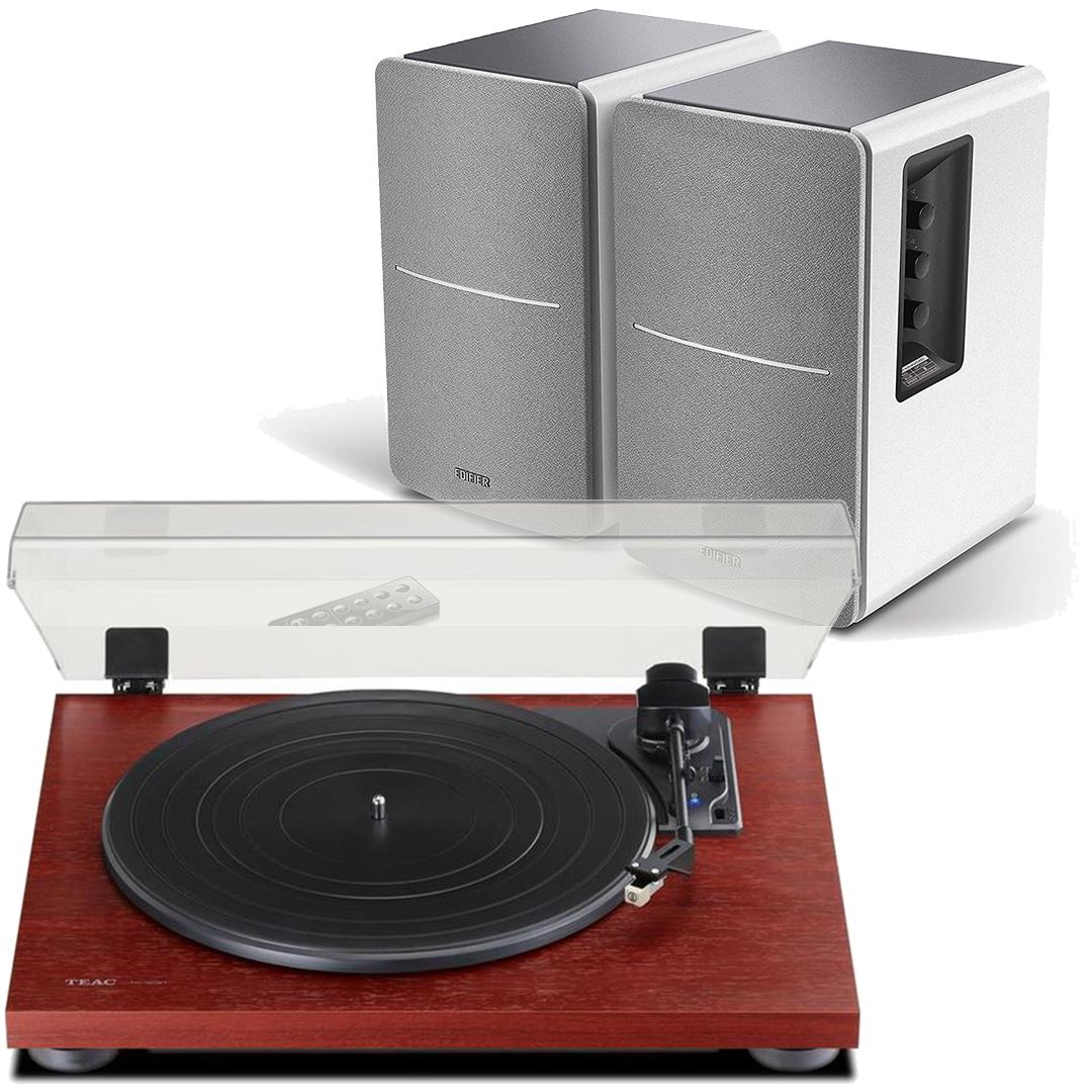 Teac TN-180BT Bluetooth Turntable + Edifier R1280DB Active Bluetooth Speakers - K&B Audio