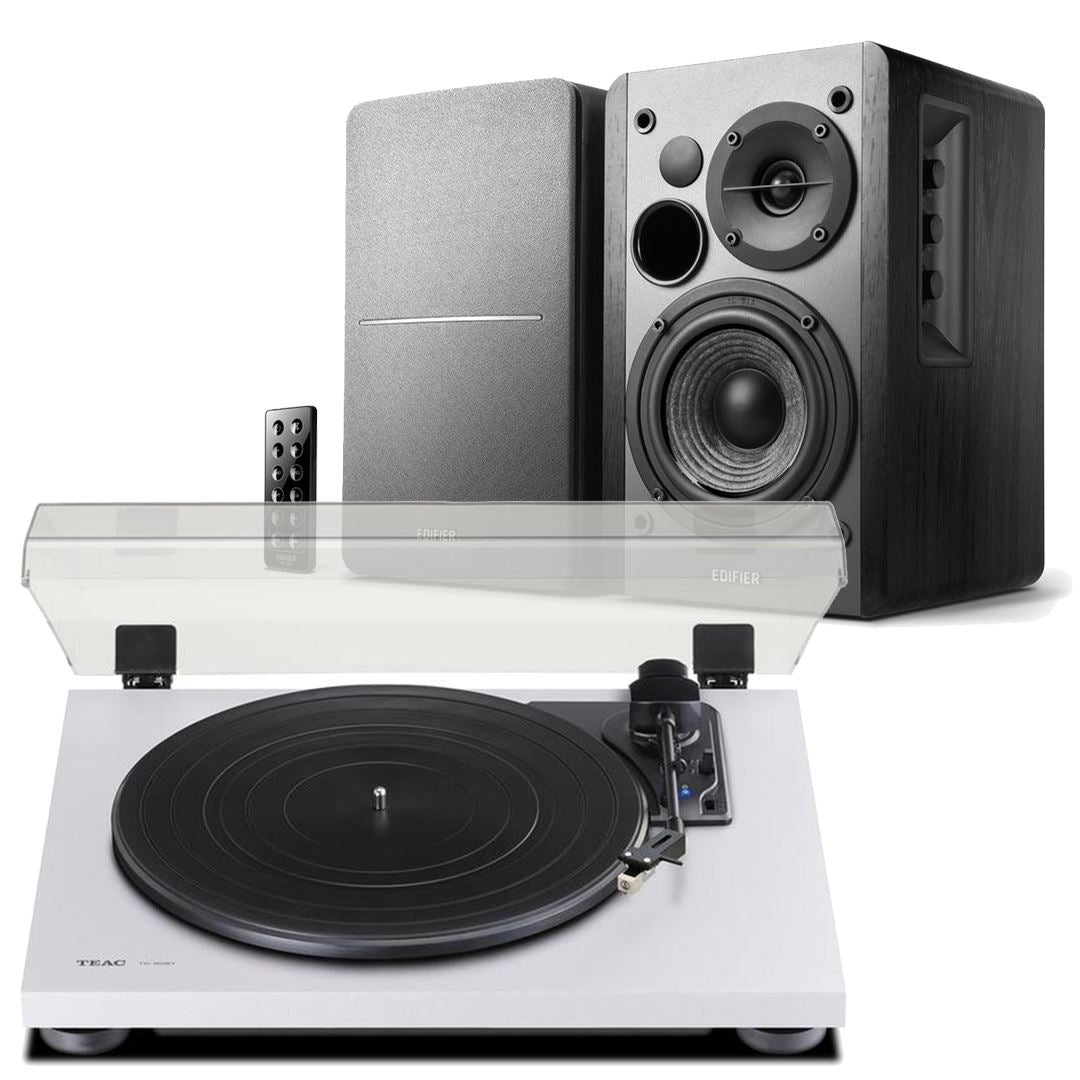 Teac TN-180BT Bluetooth Turntable + Edifier R1280DB Active Bluetooth Speakers - K&B Audio