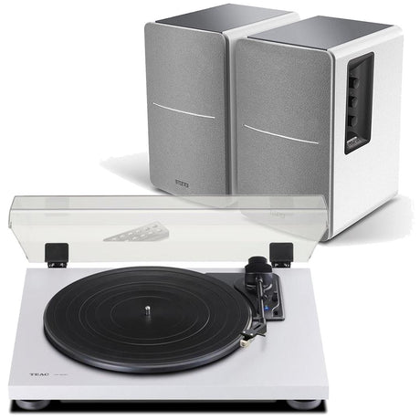 Edifier R1280DB & TEAC TN-180BT Turntable with Speakers Bundle with Bluetooth - K&B Audio