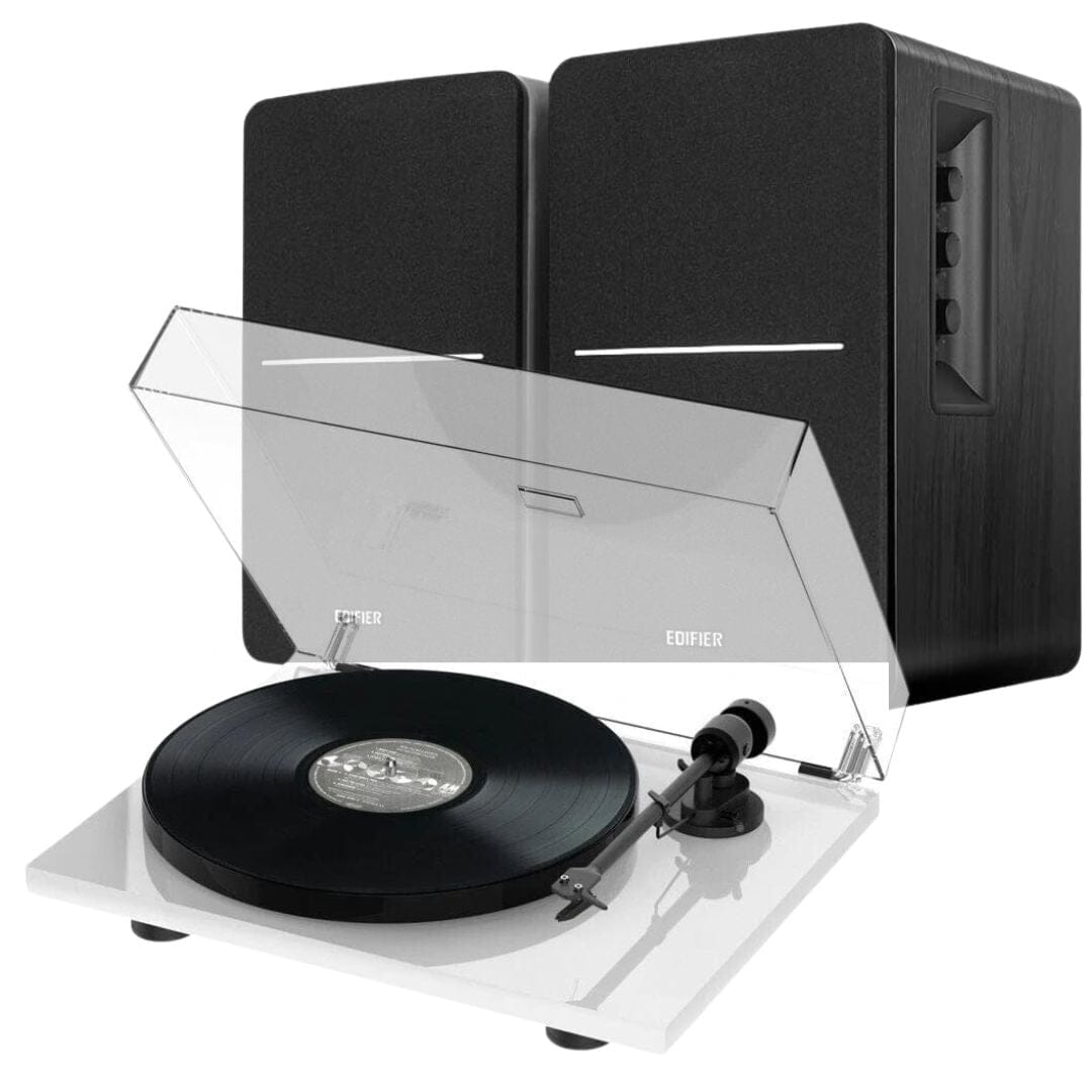 Pro-ject E1 Phono Turntable + Edifier R1280DBs Active Bluetooth Speakers - K&B Audio