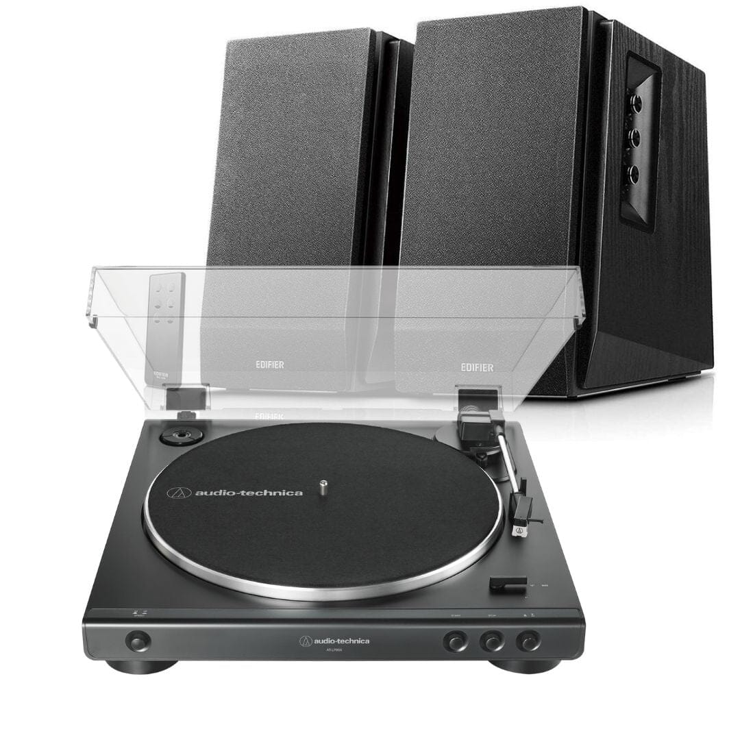 Audio-Technica LP60X Turntable + Edifier R1700BT Active Bluetooth Speakers - K&B Audio