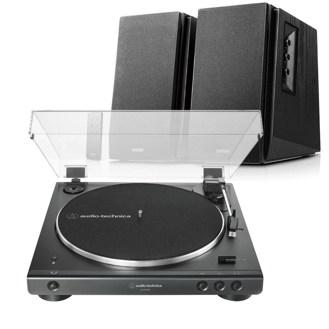 Audio-Technica LP60X Turntable + Edifier R1700BT Active Bluetooth Speakers - K&B Audio
