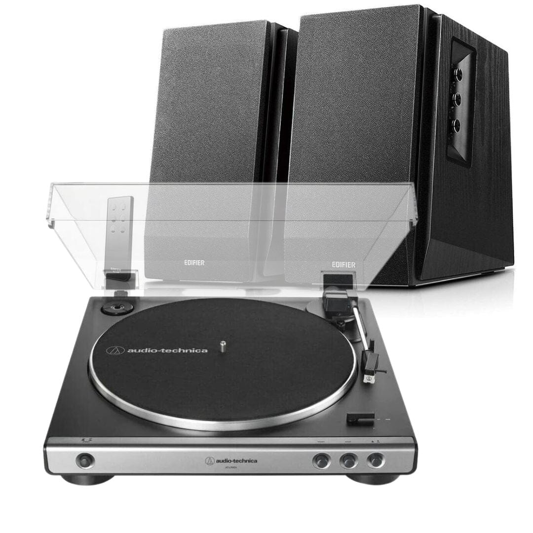 Audio-Technica LP60X Turntable + Edifier R1700BT Active Bluetooth Speakers - K&B Audio