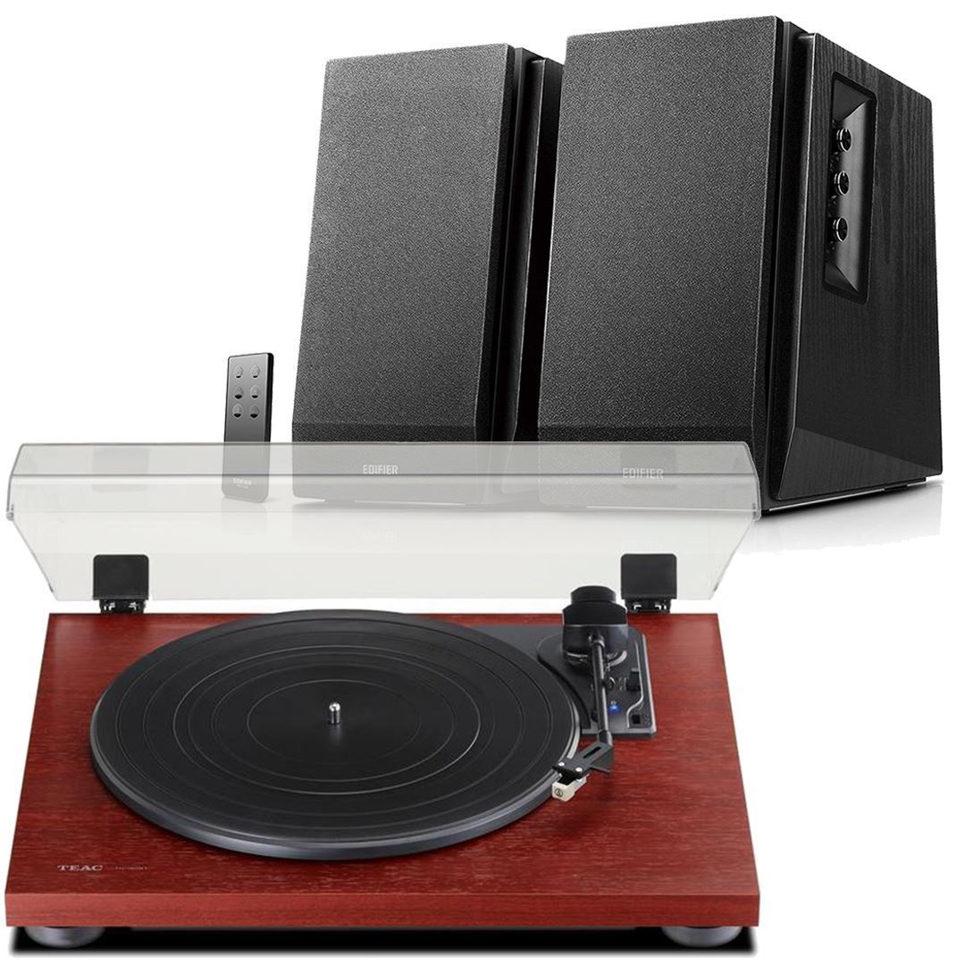 Teac TN-180BT Bluetooth Turntable + Edifier R1700BT Active Bluetooth Speakers - K&B Audio
