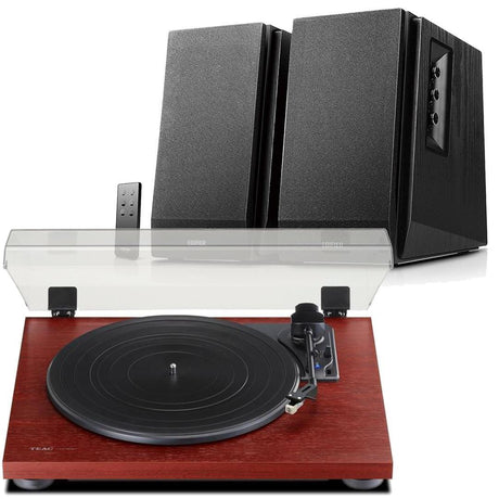 Edifier R1700BT & TEAC TN-180BT Bluetooth Turntable with Speakers Bundle - K&B Audio