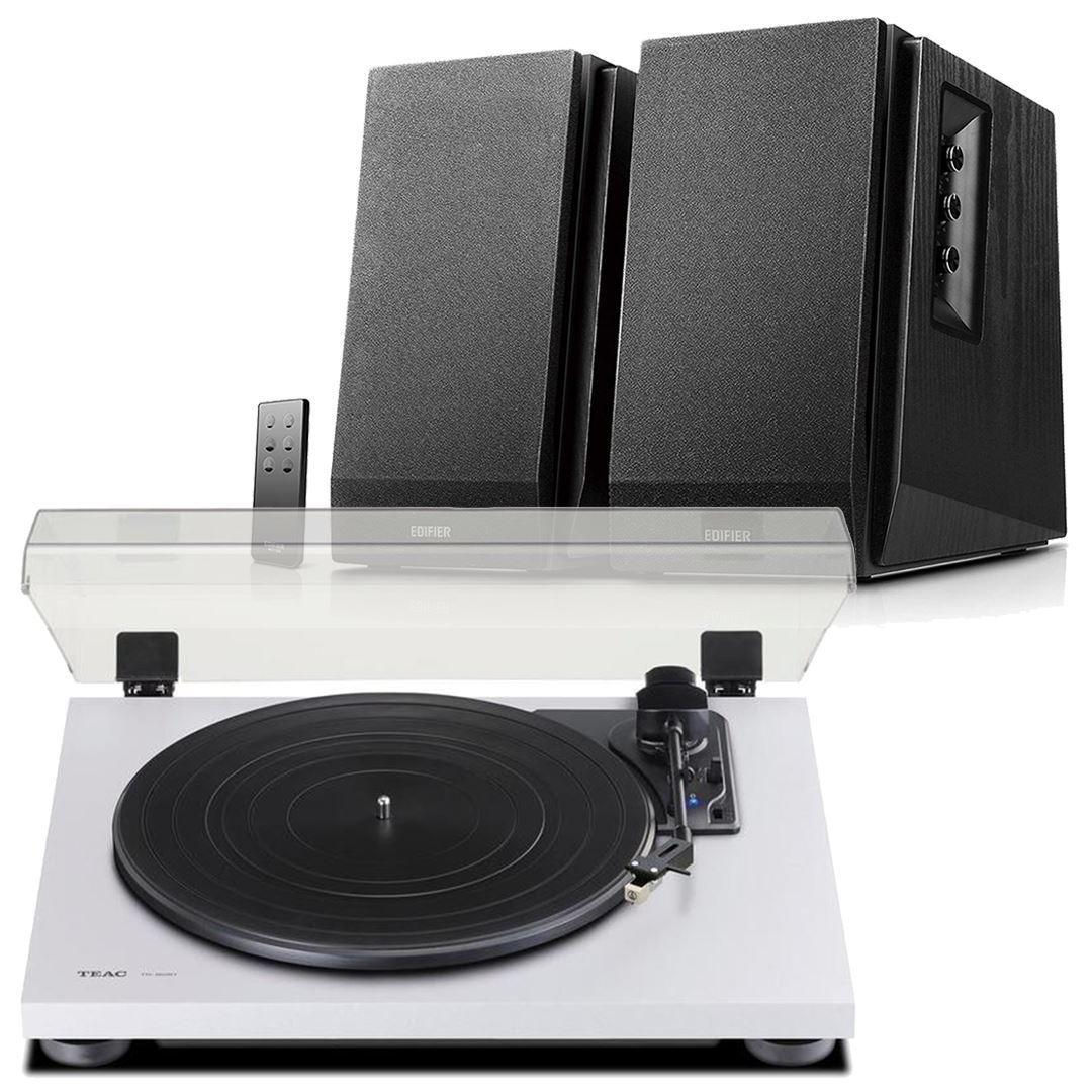 Teac TN-180BT Bluetooth Turntable + Edifier R1700BT Active Bluetooth Speakers - K&B Audio