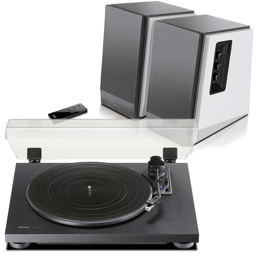 Teac TN-180BT Bluetooth Turntable + Edifier R1700BT Active Bluetooth Speakers - K&B Audio