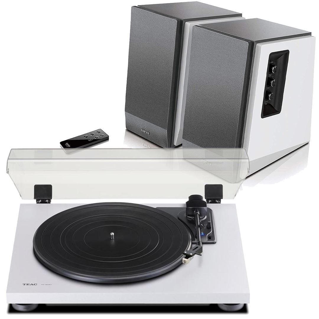 Teac TN-180BT Bluetooth Turntable + Edifier R1700BT Active Bluetooth Speakers - K&B Audio