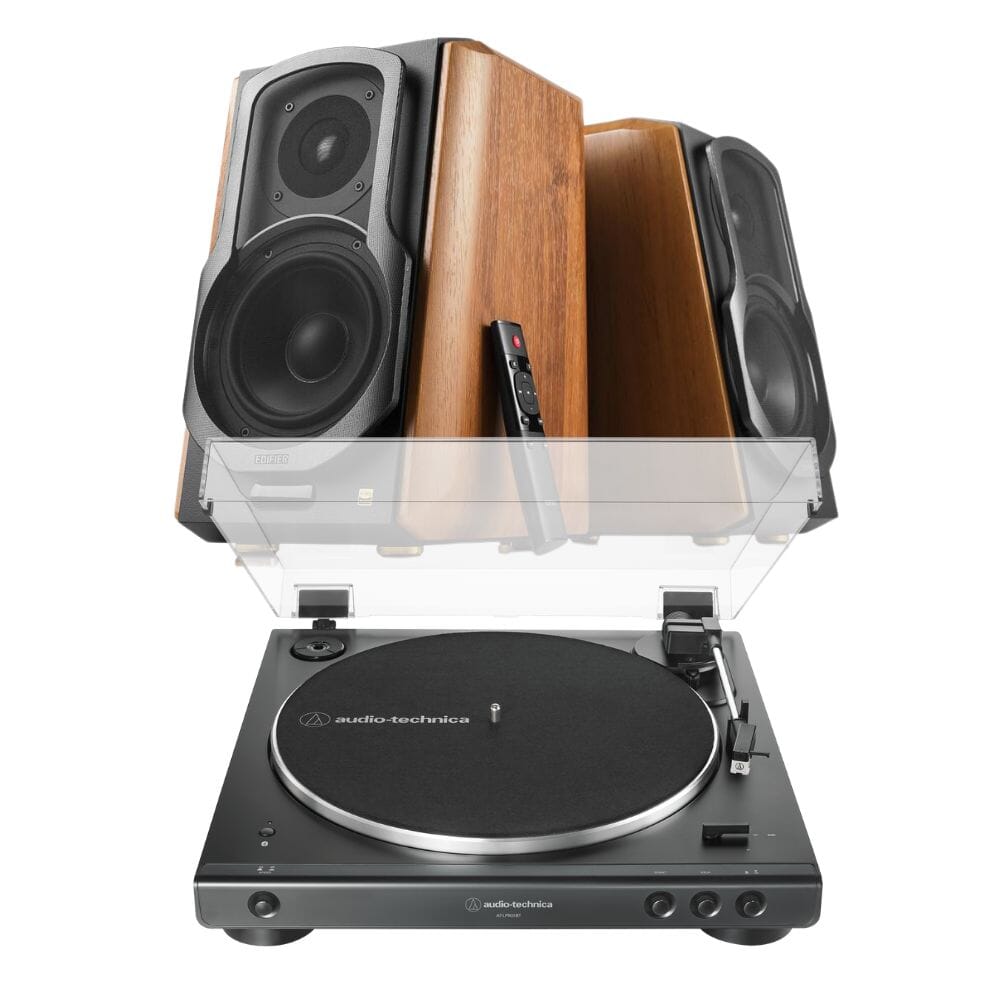 Audio-Technica LP60X Turntable + Edifier S1000MKII Active Bluetooth Speakers - K&B Audio
