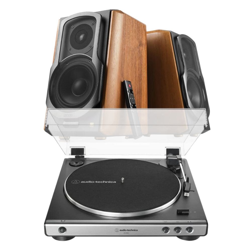 Audio-Technica LP60X Turntable + Edifier S1000MKII Active Bluetooth Speakers - K&B Audio