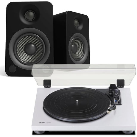 Teac TN-180BT Bluetooth Turntable + Kanto YU6 Active Bluetooth Speakers - K&B Audio