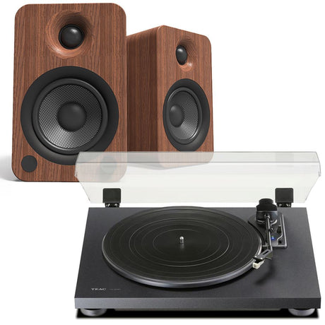 Teac TN-180BT Bluetooth Turntable + Kanto YU6 Active Bluetooth Speakers - K&B Audio