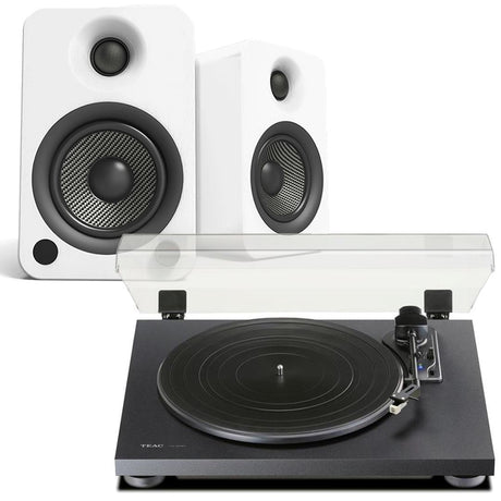 Teac TN-180BT Bluetooth Turntable + Kanto YU6 Active Bluetooth Speakers - K&B Audio