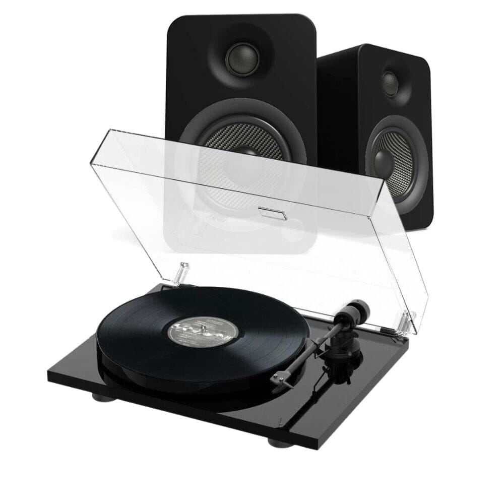 Pro-Ject E1 Turntable + Kanto YU6 Active Bluetooth Speakers - K&B Audio