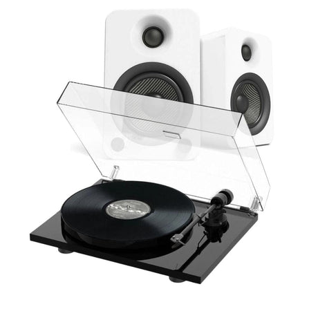 Pro-Ject E1 Turntable + Kanto YU6 Active Bluetooth Speakers - K&B Audio