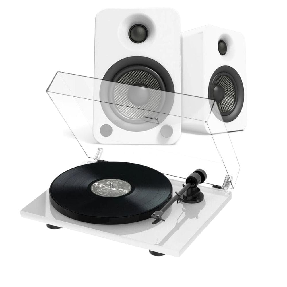 Pro-Ject E1 Turntable + Kanto YU6 Active Bluetooth Speakers - K&B Audio