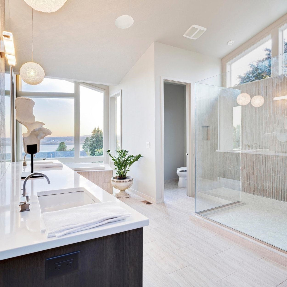 Lithe Audio 6.5" IP44 Bathroom Bluetooth Ceiling Speaker - K&B Audio