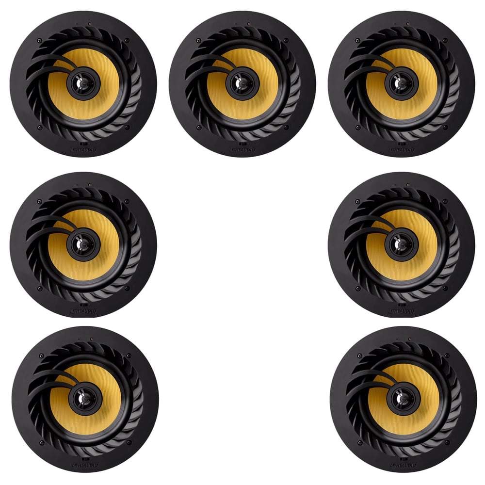 Lithe Audio 7.0 Home Cinema 6.5" Ceiling Speaker Package - 7 x 01556 - K&B Audio