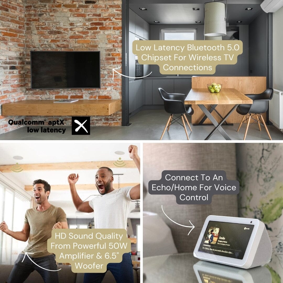 Lithe Audio 6.5" Bluetooth Ceiling Speakers - K&B Audio