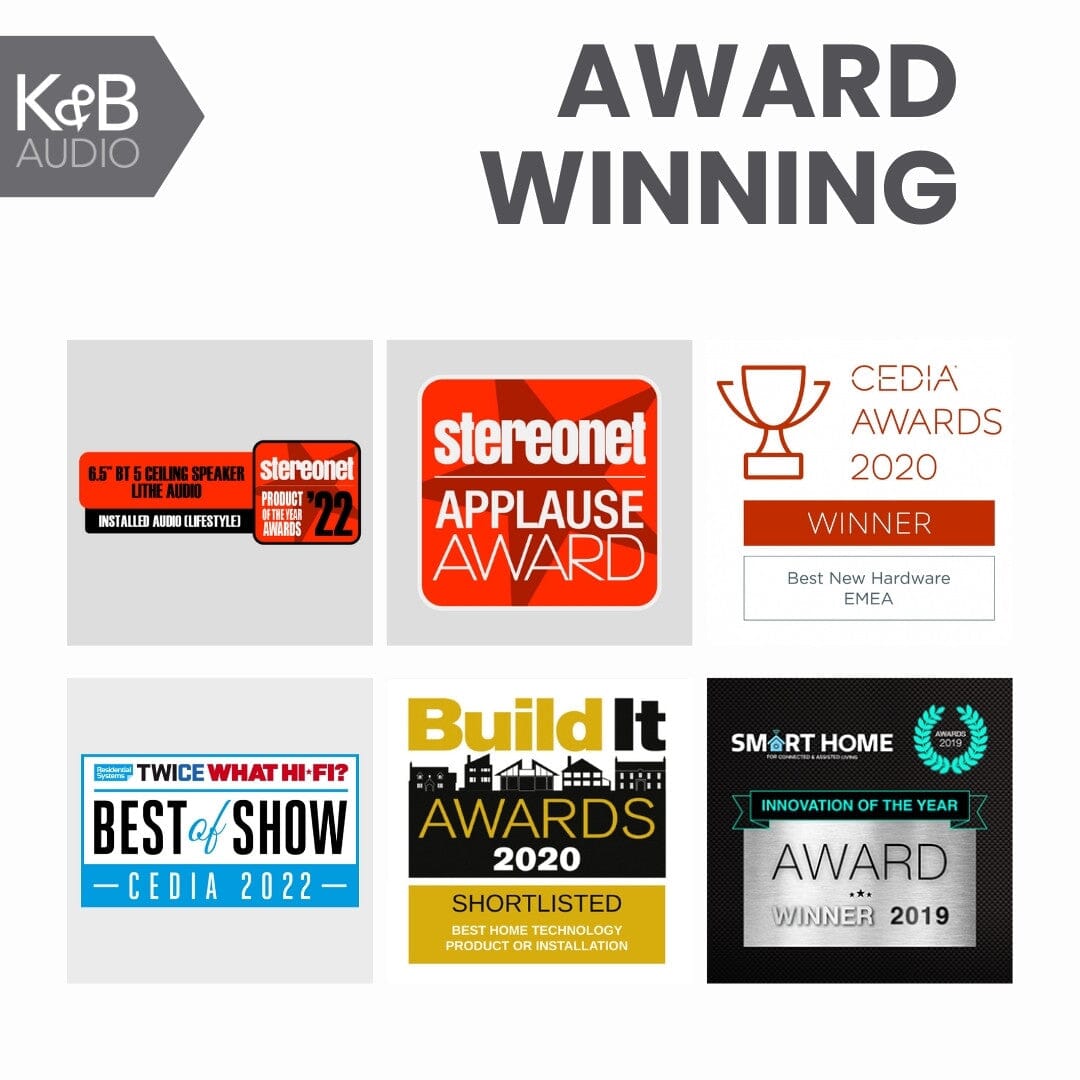 Lithe Audio 6.5" Bluetooth Ceiling Speakers - K&B Audio