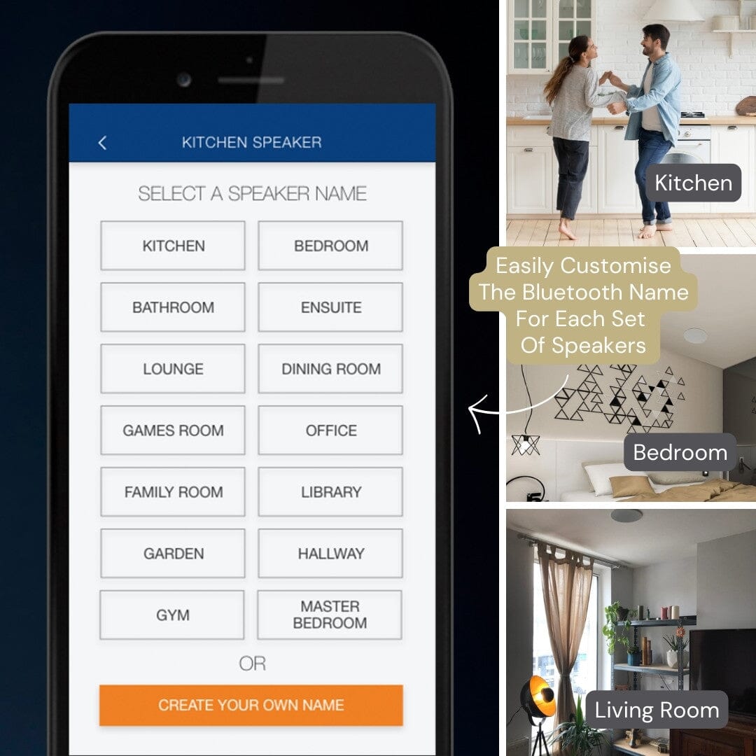 Lithe Audio 6.5" Bluetooth Ceiling Speakers - K&B Audio