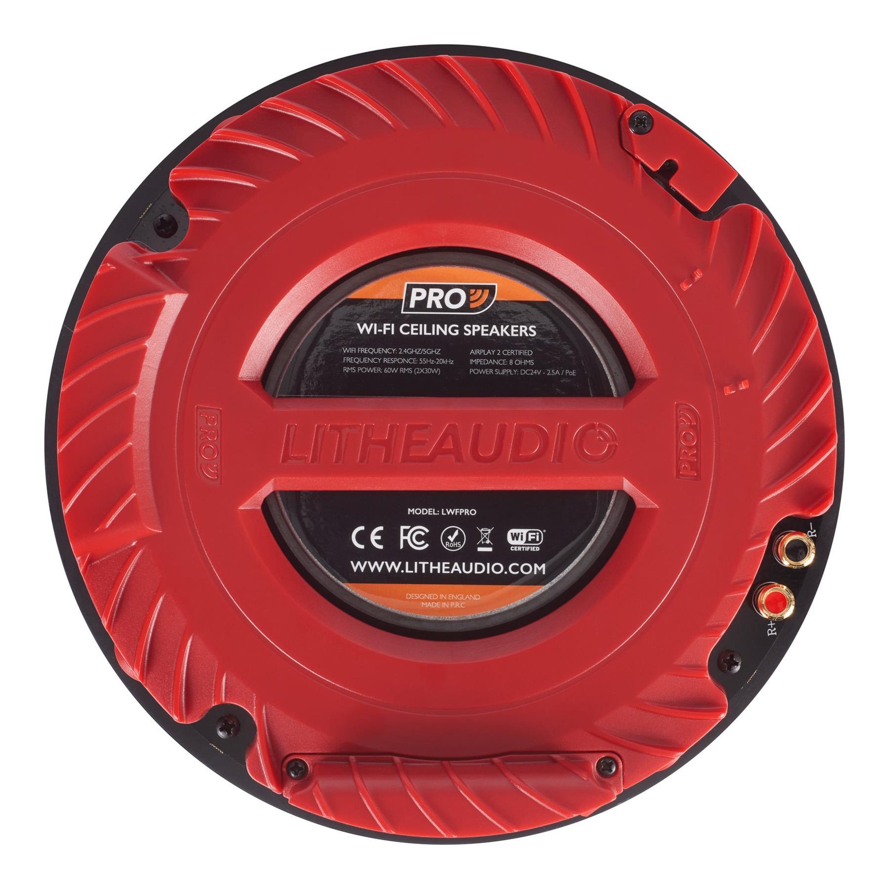 Lithe Audio Pro Series Wi-Fi Ceiling Speaker with Airplay 2 & Bluetooth - K&B Audio