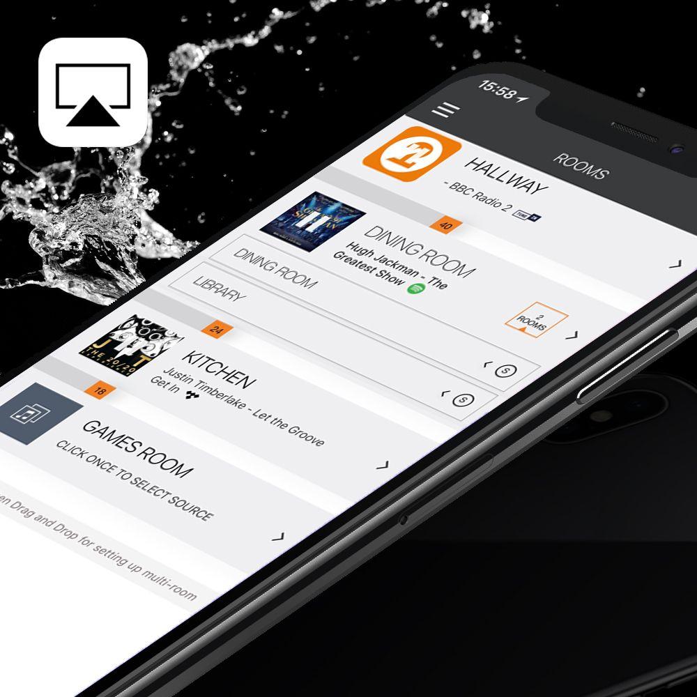 Lithe Audio 6.5" IP44 Bathroom Wi-Fi & Ceiling Speaker with Airplay 2 & Bluetooth - K&B Audio