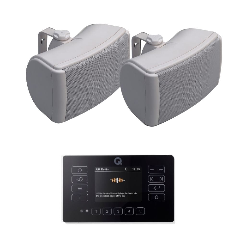 Q Acoustics E120 4.5" Outdoor Speaker System with Bluetooth & DAB Radio - K&B Audio