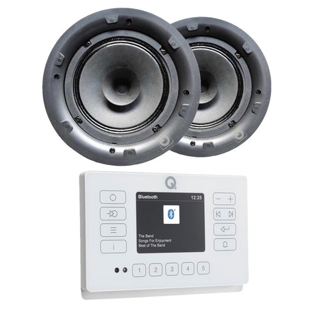 Q Acoustics E120 6.5" Bluetooth Ceiling Speaker System with DAB/FM Radio - K&B Audio
