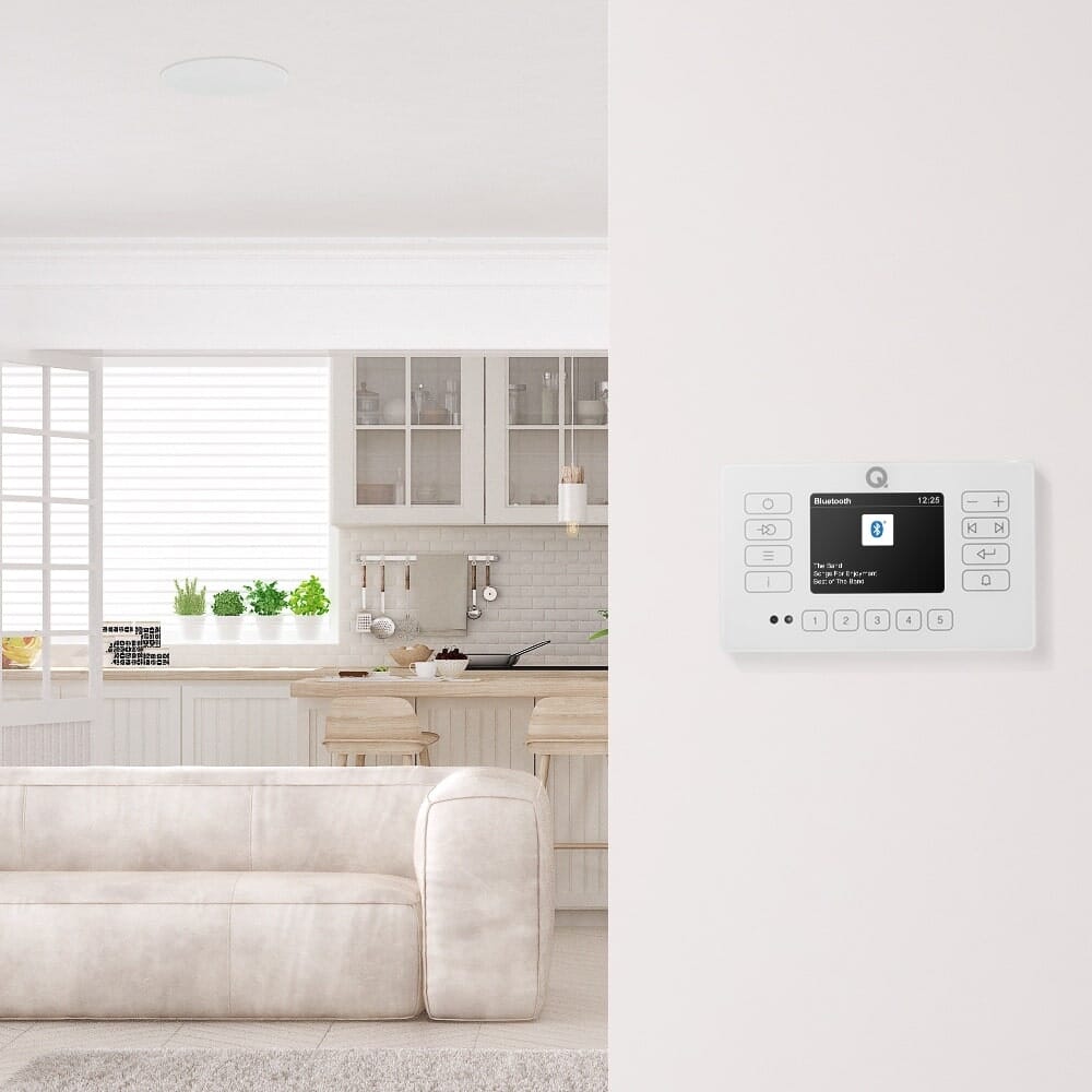 Q Acoustics E120 6.5" In Wall Speaker Hi-Fi System with Bluetooth/DAB+/FM - K&B Audio