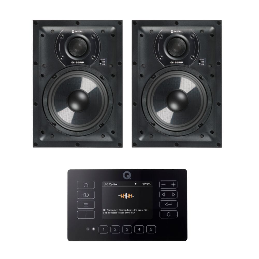 Q Acoustics E120 6.5" In Wall Speaker Hi-Fi System with Bluetooth/DAB+/FM - K&B Audio