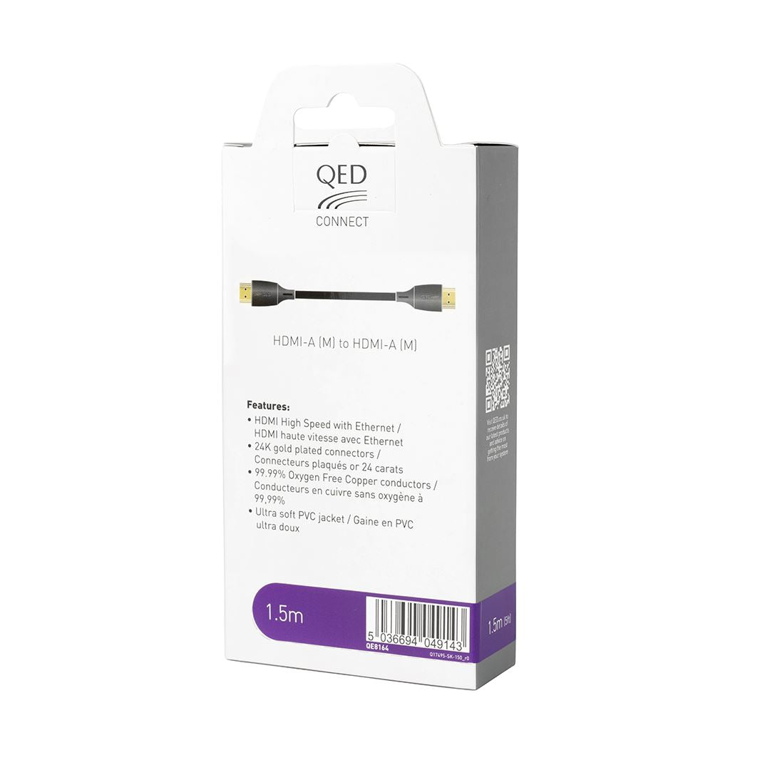 QED Connect HDMI Cable (1.5m - 3m) - K&B Audio