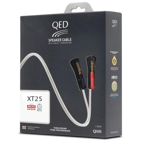 QED XT25 Pre-Terminated Speaker Cables (Pair) - K&B Audio
