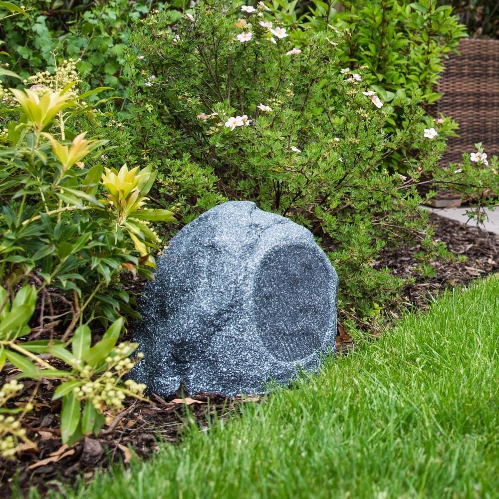 WiiM AMP Wi-Fi & Bluetooth Amplifier + Q Acoustics QI65LW Outdoor Rock Speakers - K&B Audio