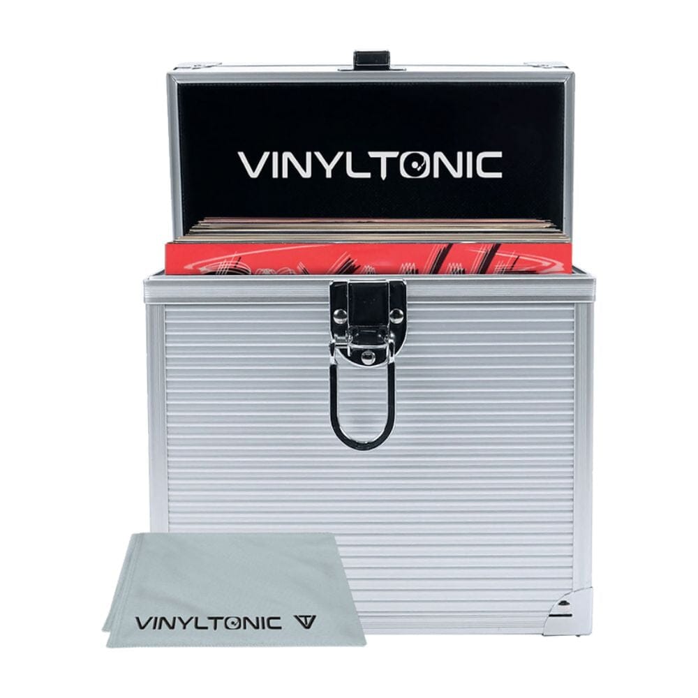 Vinyl Tonic 7" Vinyl Record Storage Case + FREE Cleaning Cloth - K&B Audio