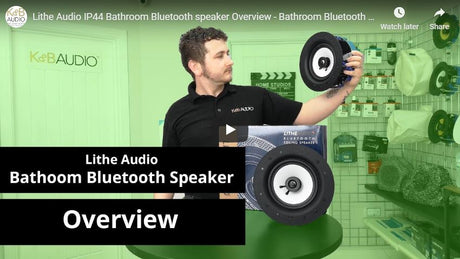 Lithe Audio IP44 Bathroom Bluetooth speaker Overview - Bathroom Bluetooth Ceiling Speaker