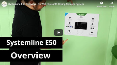 Systemline E50 Overview & Unboxing - On Wall Bluetooth Ceiling Speaker System