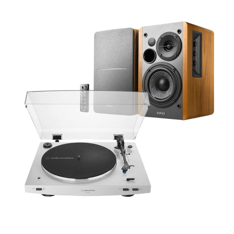 Edifier R1280DB + Audio-Technica AT-LP3XBT Turntable with Bluetooth Speakers - K&B Audio