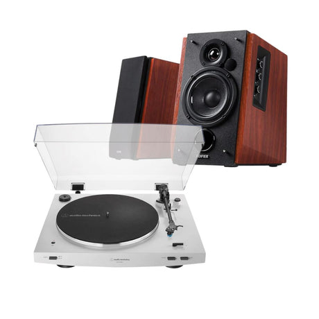 Edifier R1700BT + Audio-Technica AT-LP3XBT Turntable with Bluetooth Speakers - K&B Audio